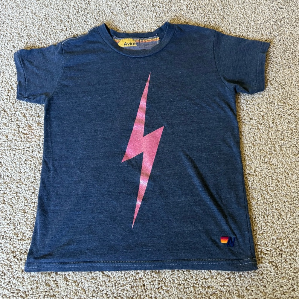 Aviator Nation Kid’s girls bolt tee shirt size 10